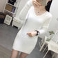 Autumn and Winter Mid-length Sweater Fashion Loose Bottoming Shirt Knitted Slim Dress