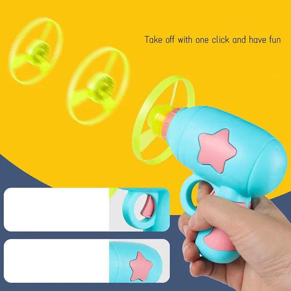 Flying Glowing Children's Toys Outdoor Casual Frisbee Boys and Girls Puzzle Parent-Child Interactive Game Toy Pistol