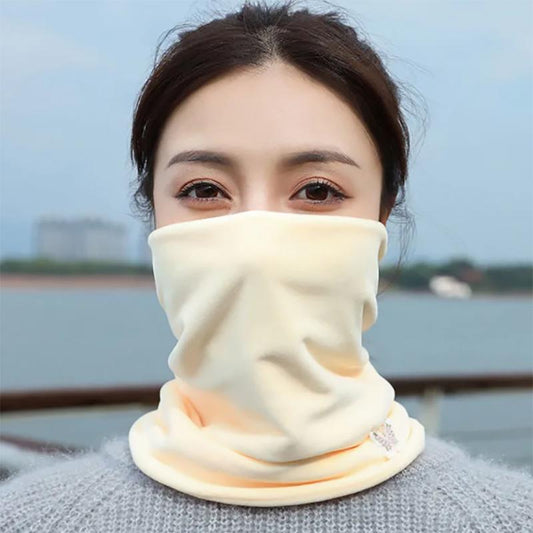 Warm Bib Female Korean Version Wild Double-layer Thick Scarf Outdoor Neck Windproof Collar