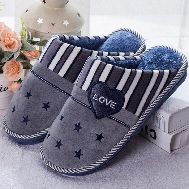 Winter Large-size Thick-soled Cotton Slippers Home Non-slip Indoor Cotton Slippers Women's Warm Thick Cotton Mop