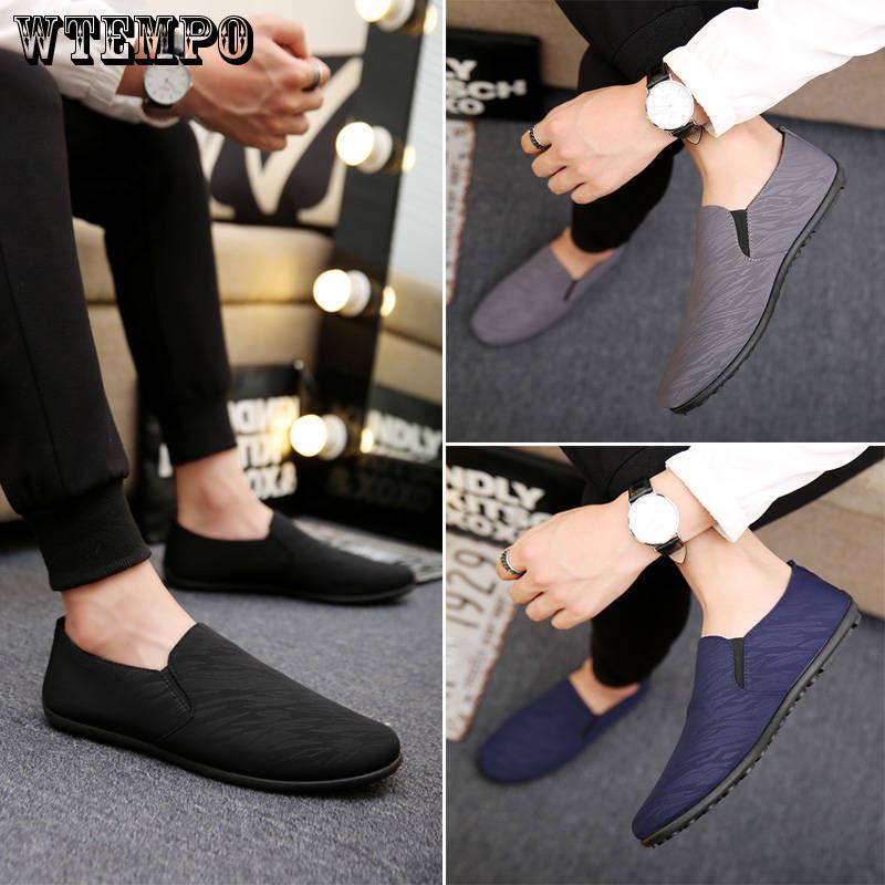 Casual Shoes Men Loafers Fashion Comfortable Flat Shoes Slip on Leather Driving Shoes