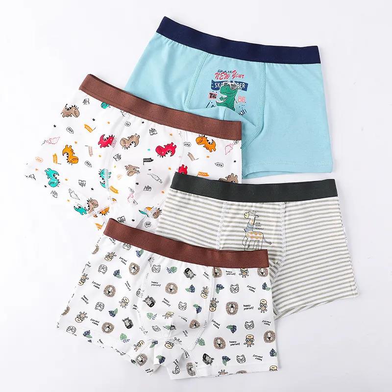 Cotton Boys Boxer Underwear Football Stretchy Kids Boy Shorts Bottoms Kids Clothes for 9 10 11 12 Years Old