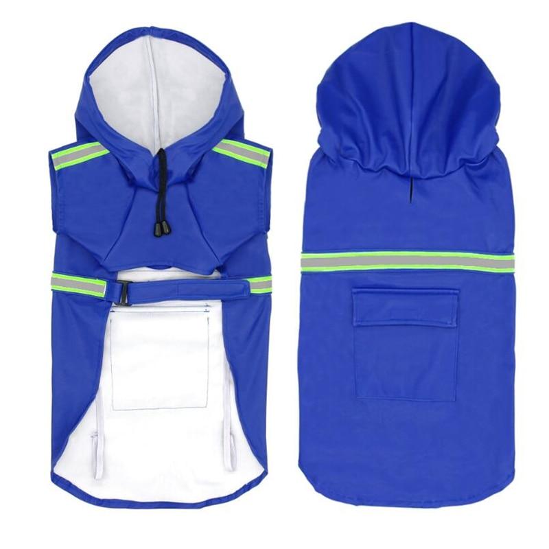 S-5XL Pet Large Dog Raincoat Reflective Small Large Dog Raincoat Waterproof Jacket Fashion Outdoor Breathable Puppy Clothes