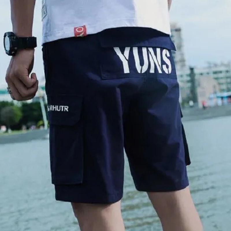 Men's Overalls Shorts Summer New Casual Pants Middle Pants Student Five-point Pants Outer Wear Shorts