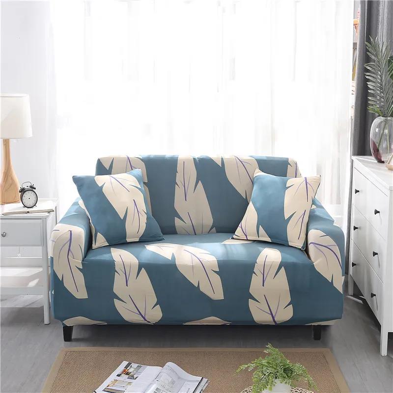 1-4 Seater Nordic Style Dust-proof Sofa Cover Elastic Cushion Cover Stretch Full Sofa Covering