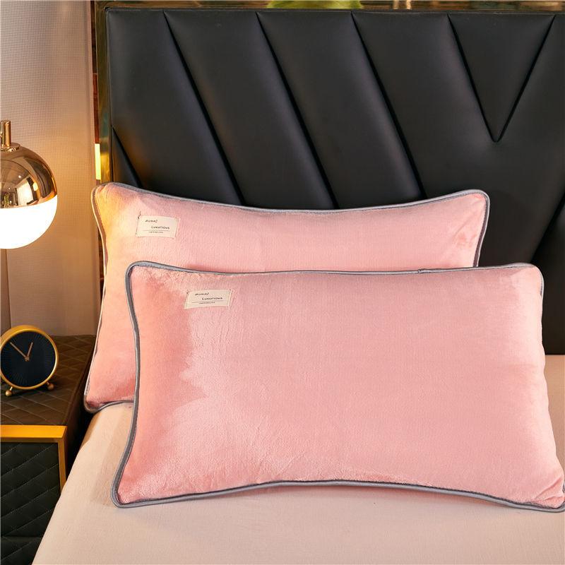 Thick Mink Velvet Pillowcase Milk Velvet Student Dormitory Flannel Pillowcase Bedding