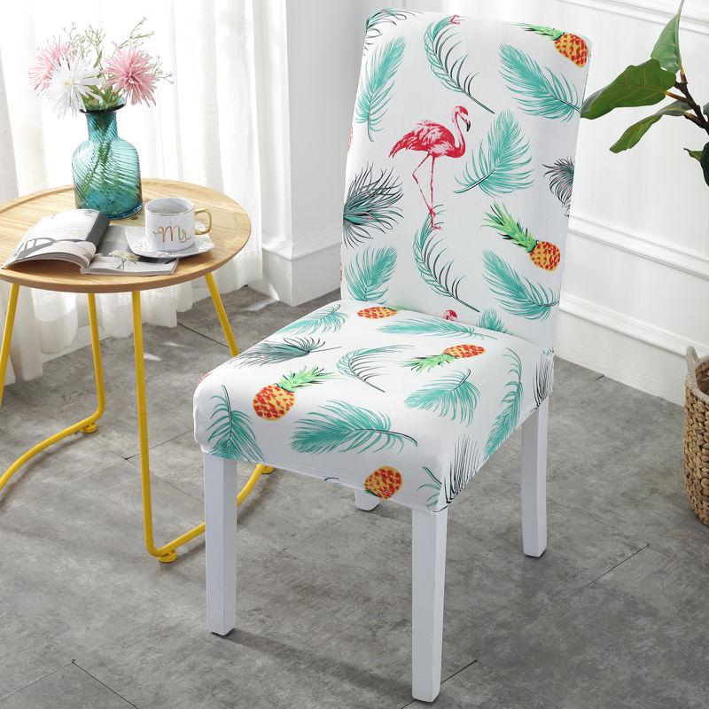 Chair Cover Printing Dining Chair Slipcover Modern Removable Anti-dirty Kitchen Seat Case basen