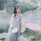 Traditional Improved Hanfu Female Costume Jade Rabbit Embroidery High-waisted Bust Skirt Retro Daily Chinese Clothing Campus Chinese Style