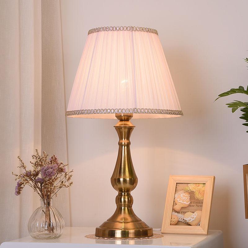 Favorable Bedside Table Lamp Foyer Decorative Led Desk Light Study Working Lighting Lampshade