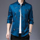 Men's Long-sleeved Business Casual Shirts Middle-aged and Young Non-iron Slim-fit Thin-inch Shirt