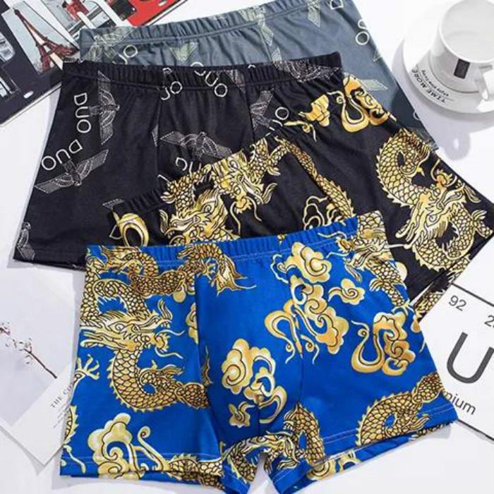 Four Boxed Gift Boxed Men’s Underwear Breathable Comfortable Shorts Men’s Boxer Briefs