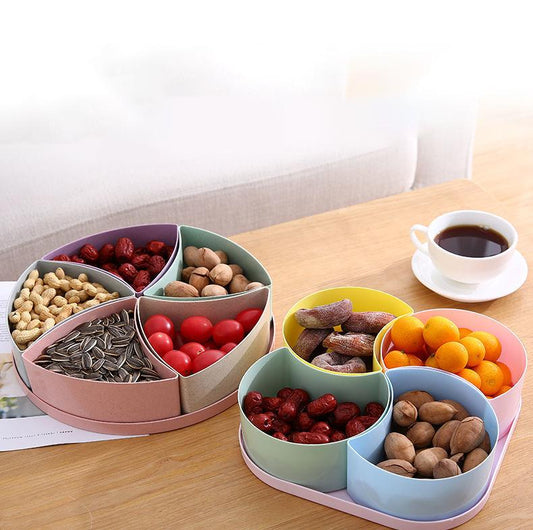 Creative Multi-frame Fruit Plate Dried Fruit Candy Box Home Fruit Tray Living Room Coffee Table Net Red Snacks