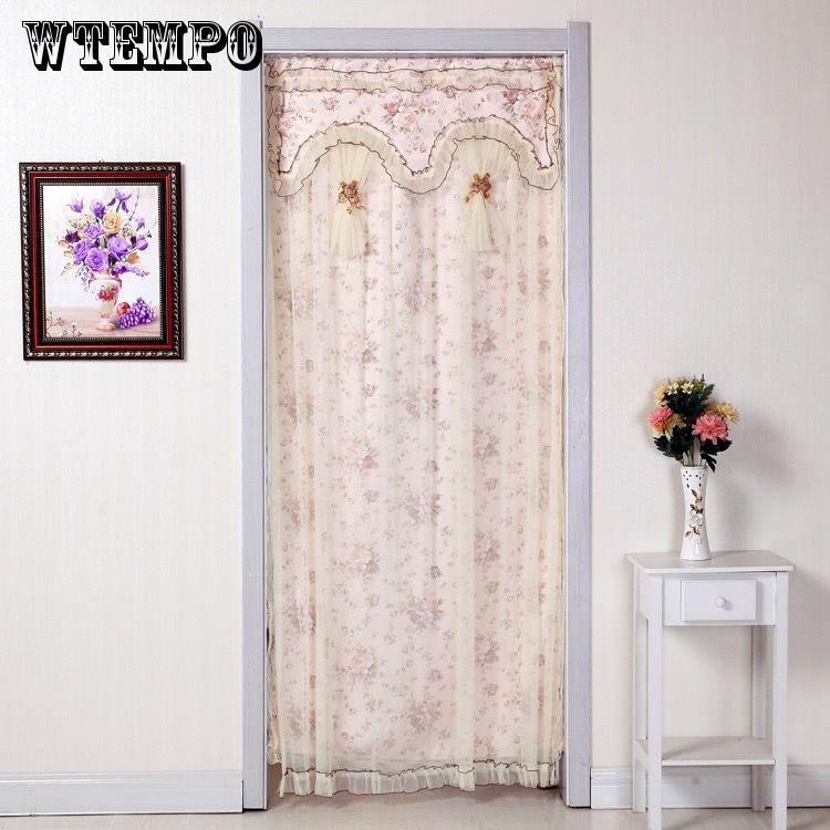 WTEMPO lace fashion Cloth curtains mosquito screen curtain bedroom lace encryption curtain