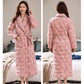 Mother's Pajamas Winter Three-layer Thickened Nightgown Quilted Jacket Middle-aged Elderly Women's Home Wear Nightgowns Warm Suit Oversize