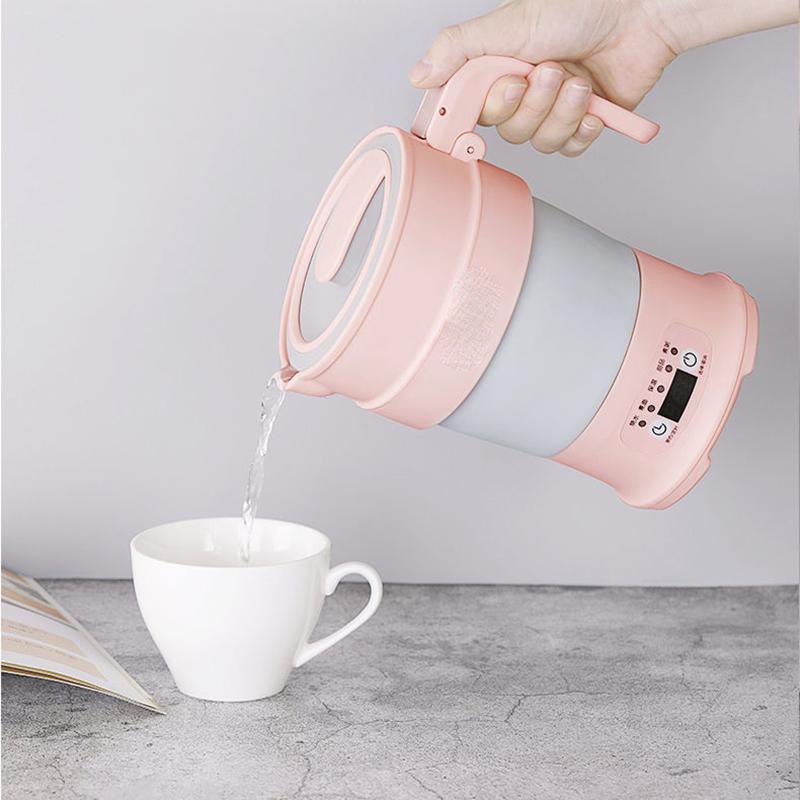 Portable Electric Kettle Foldable Boiling Water Insulation Household Mini Travel Artifact Automatic Power-off Small