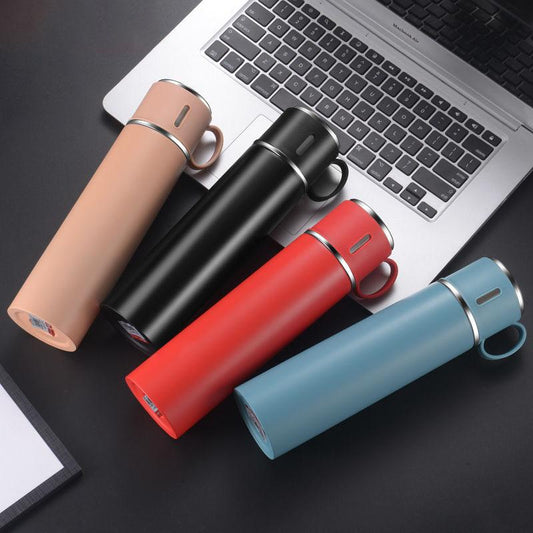 Thermos Cup Water Cup Simple Handle Cover All-steel Vacuum Flask Men and Women Business Office Car Portable Cup