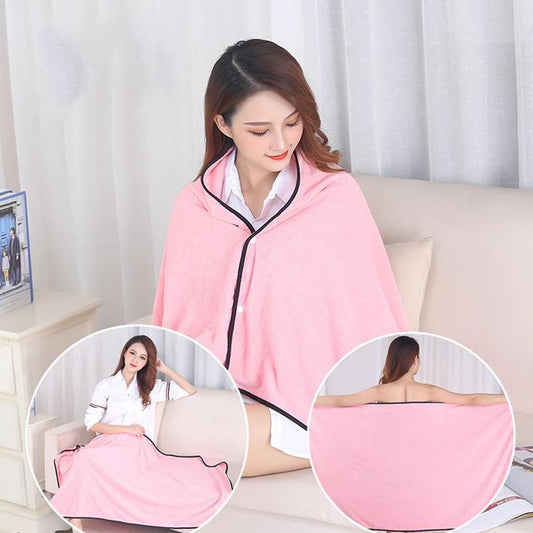 Extra Thick Bath Towel Coral Fleece Plus Velvet Warm Wearable Blanket Shawl Plus Size Bath Towel Hotel Adult Household Quick-dry Large Bath Towel