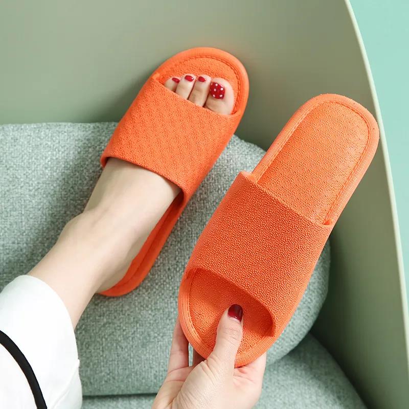 Slippers Women's Summer Fashion All-match Pvc Indoor Home Non-slip Deodorant Bath Soft Bottom Sandals and Slippers