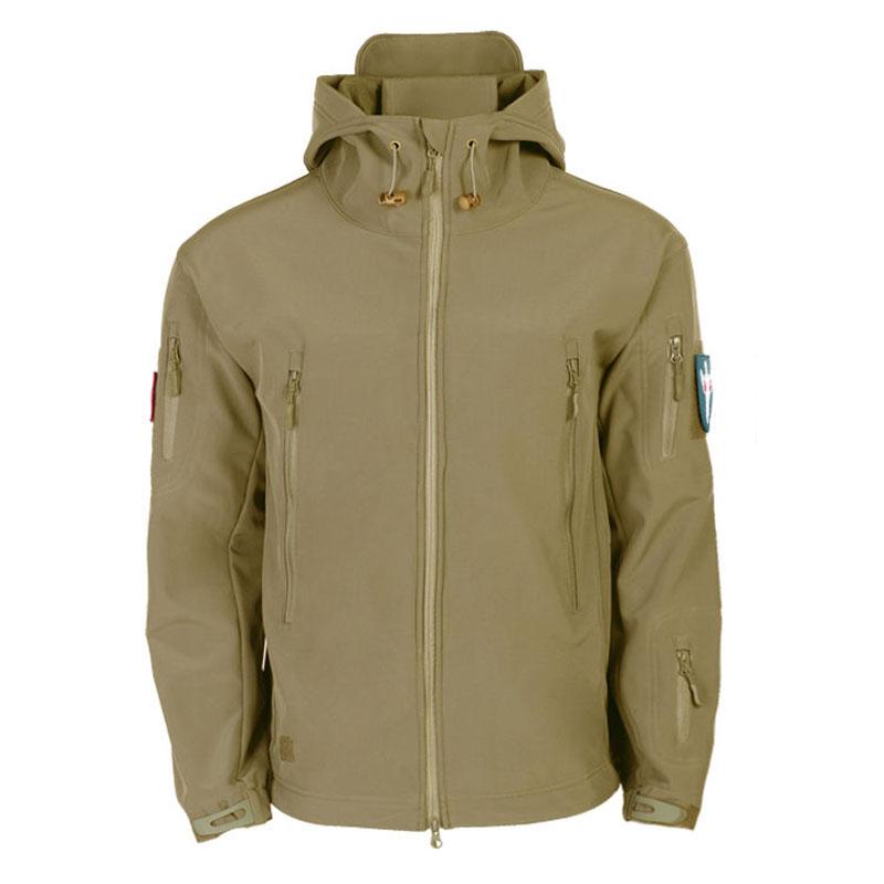 Autumn and Winter Fleece Jacket Outdoor Jackets Soft Shell Waterproof Warm Camouflage Mountaineering Suit