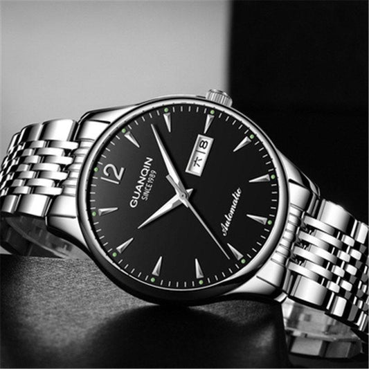 Business Mechanical Automatic Watches Men Watch Waterproof Steel Watches