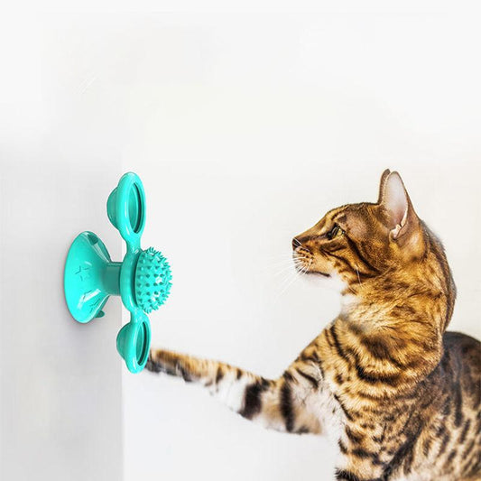 Rotating Cat Windmill Double Ball Turntable Cat Scratching Hair Artifact Cat Toy Pet Supplies