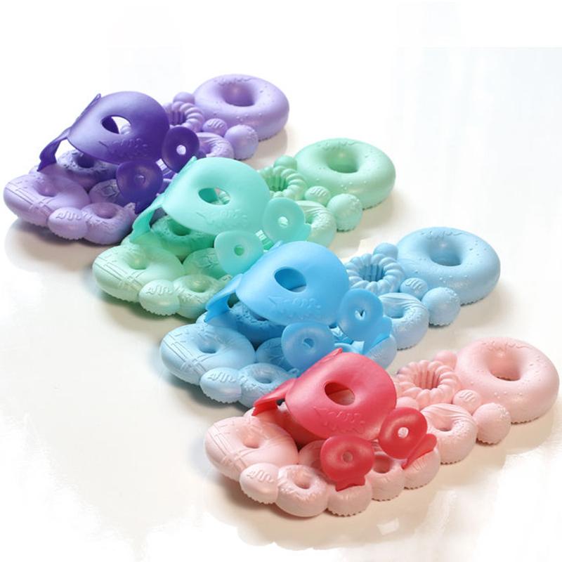 Bathroom Non-slip Slippers Female Summer Home Indoor Bath Quick-drying Soft Bottom Sandals Donut Hollow Leaky Slippers