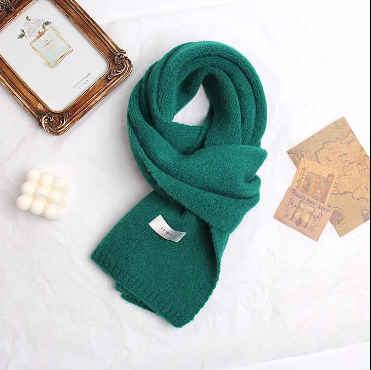 Winter Korean Solid Color Scarf Imitation Cashmere Scarf Wild Couple Scarf