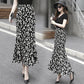 Small Daisy Slit Fishtail Skirt Floral Half-length Skirt Female Summer High Waist A-line Bag Hip Long Skirt Chiffon Bag Hip Slit Skirt / Bag Hip Skirt