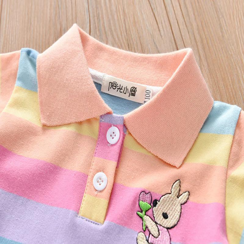 Unicon Children Dress Spring Summer Turn-Down Collar Kids Clothes Fashion Toddler Baby Girls Clothing Summer Dress Girl