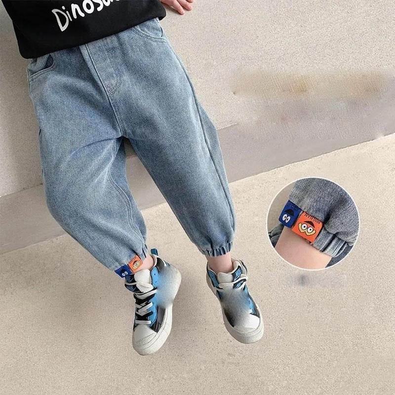 Children's Spring and Autumn Loose Jeans Trousers Children's Clothing Spring and Autumn Clothes Boys and Girls Casual Pants