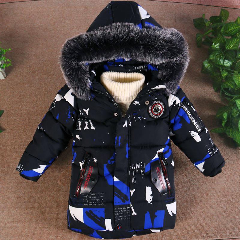 Camouflage Winter Down Parka Jackets for Boy Girls Down Coat Thick Warm Kids Children's Jackets