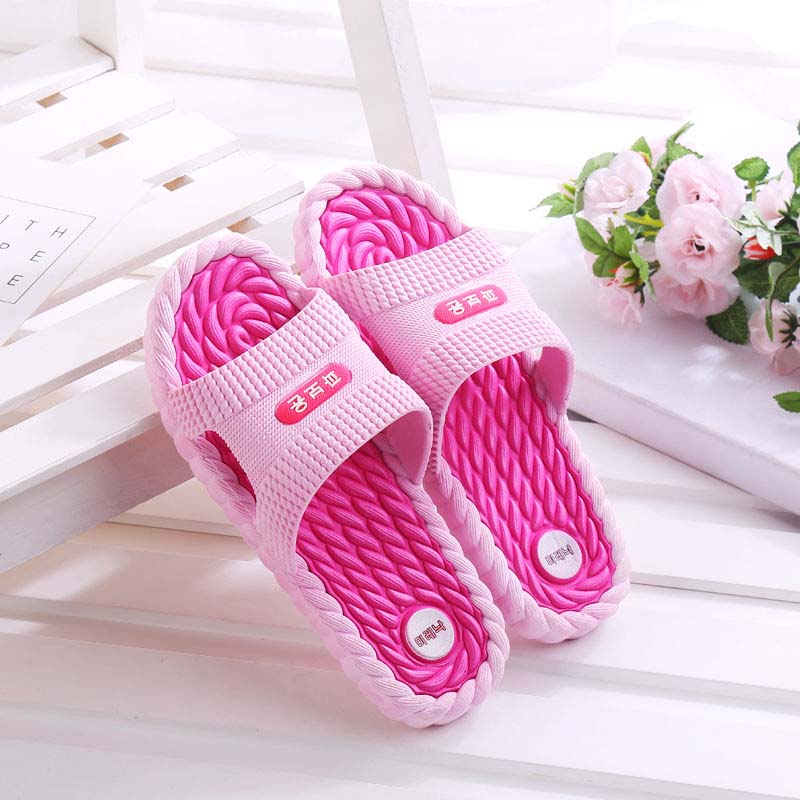 Deodorant Soft Super Non-slip Slippers Female Summer Home Household Couple Massage Bathroom Indoor Sandals and Slippers Female