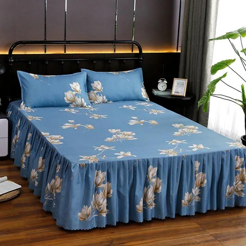 Twill Mattress Cover One-piece Double Bed Non-slip Bed Sheet Simmons Protective Cover Bed Cover Dust Cover