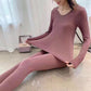 Autumn Clothes Long Trousers Suit Women's Thermal Underwear Winter Thin Body Shaping Sexy Tight Cotton Sweater