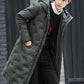 Winter Men's Down Jacket Medium Length Cotton Padded Coat Thickened Cotton Padded Jacket