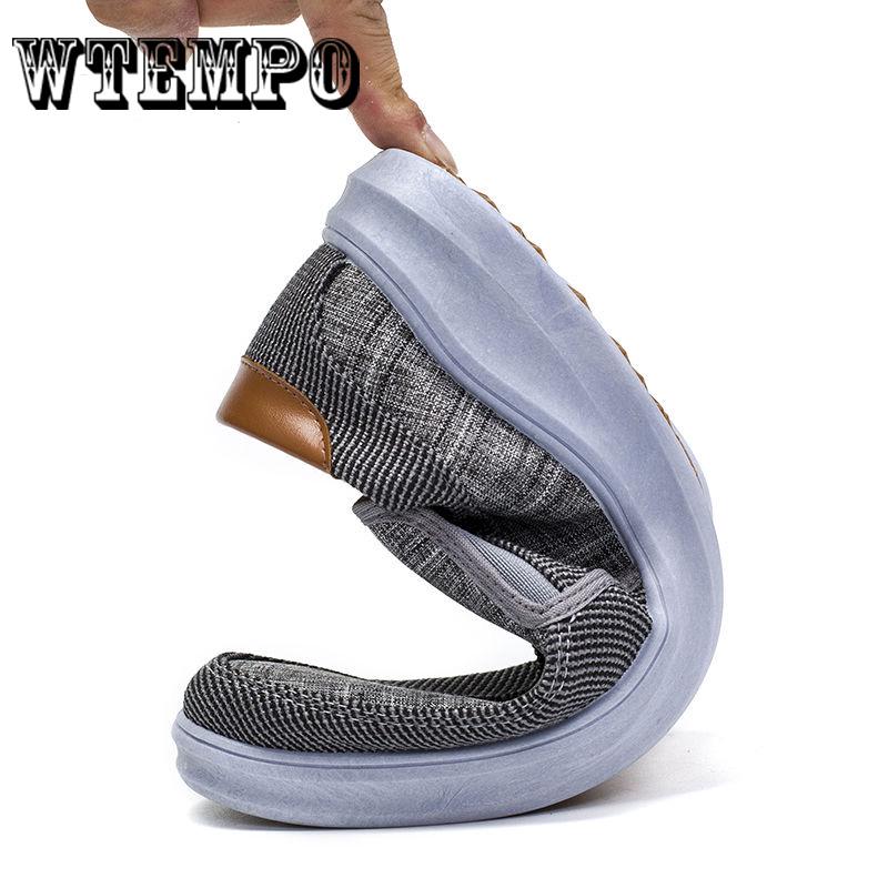 Men Shoes Casual Canvas Shoes Breathable Mesh Slip on Outdoor Sports Sneakers