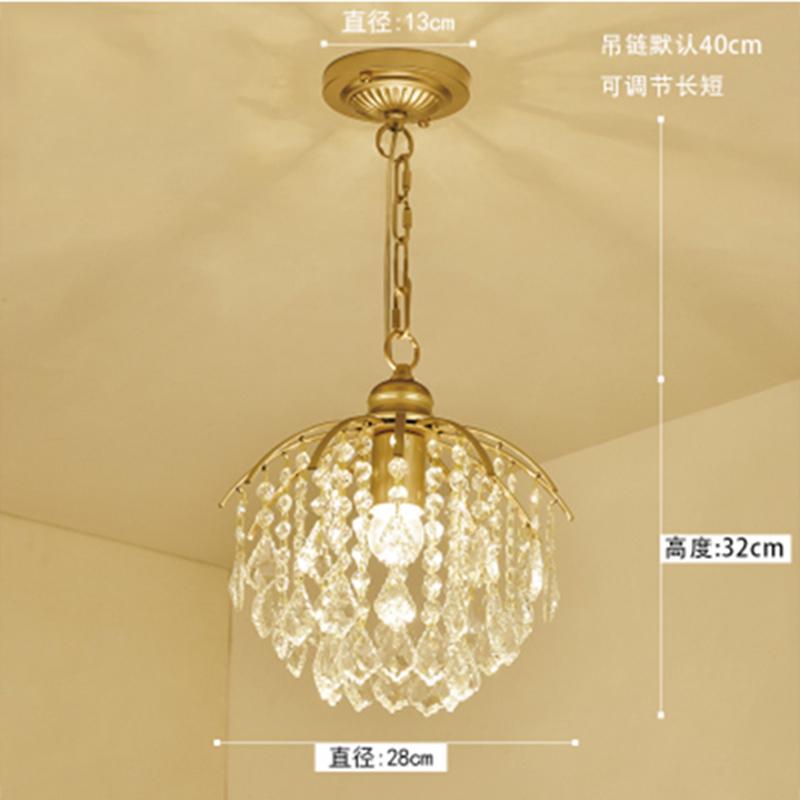 Modern Crystal Lamp Led Entrance Lights Balcony Ceiling Light Lamps for Home Decor Ceiling Luminaire