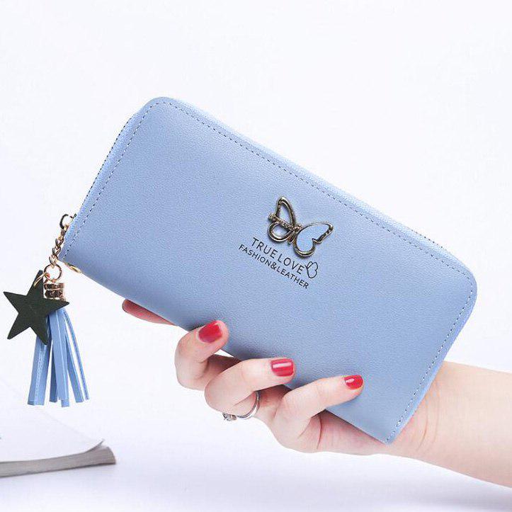 Women Wallets Cards Holder Lady Purses Money Bags Coin Purse Long Woman Clutch Zipper Butterfly Wall