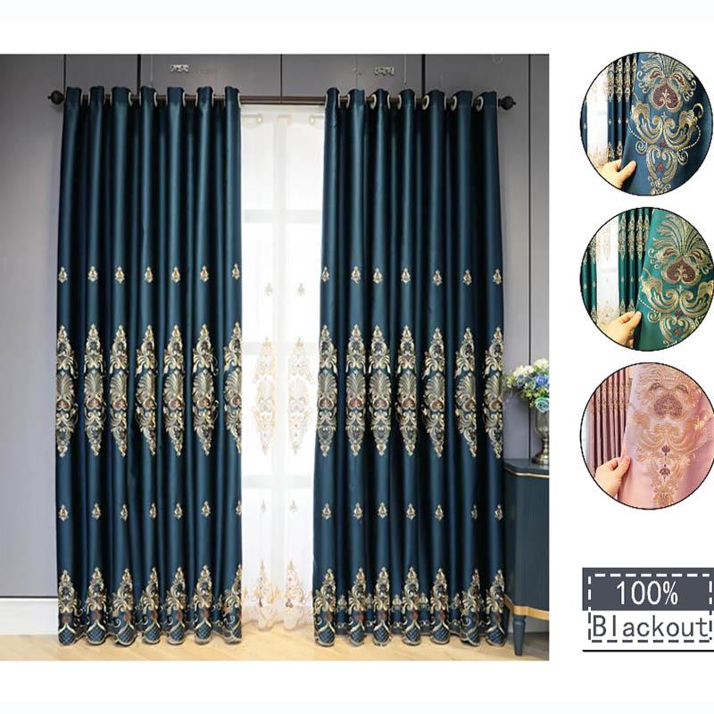 Perforated Thickened Curtains Bedroom Full Shading Double Open Living Room Atmosphere Cloth Hook Type Soundproof Sunshade Cloth Home