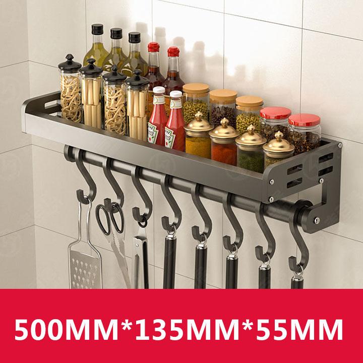 Spice Storage Rack Drain Rack Kitchen Shelf Shelves Household Dish Rack Wall Wall Oil Salt Sauce Vinegar Kitchen Organizers