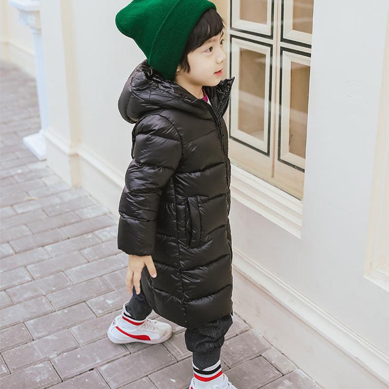 Children's Clothing Down Jacket Mid-length Lightweight Jackets for Boys and Girls New Small and Medium-sized Children's Baby Clothes