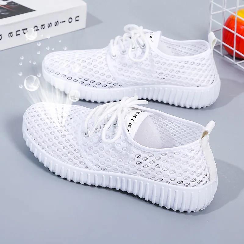 Women's Shoes Summer Sneakers Breathable Mesh Shoes Soft Sole Wear-resistant Casual Shoes