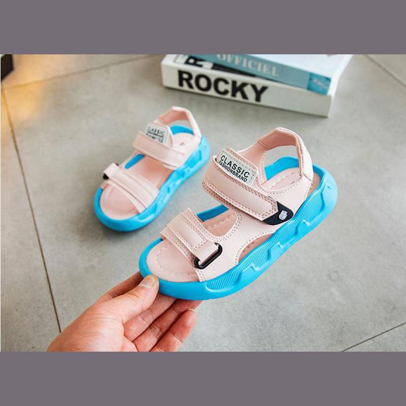 Boys and Girls Sandals Summer Children’s Beach Sandals Big Children’s Soft-soled Baby Shoes  Sports Sandals  Lightweight  Breathable