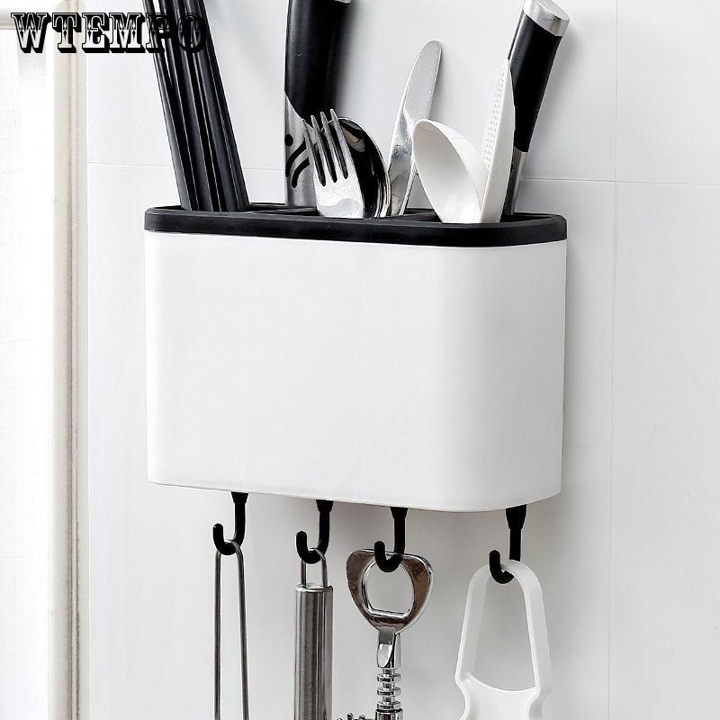 Multi-function Detachable Hook Cutlery Drain Rack Drain Storage Box Chopsticks Cage