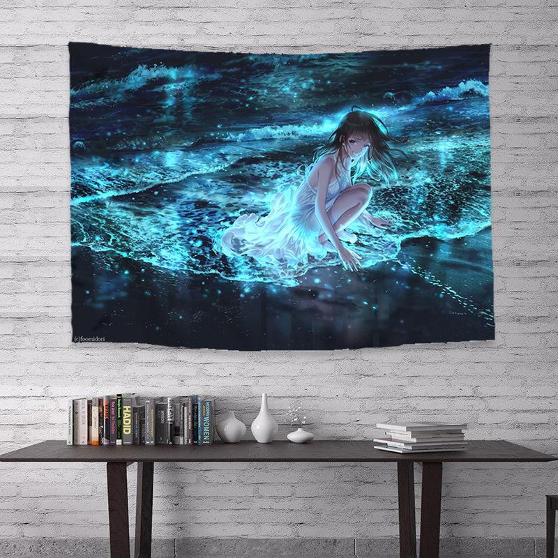 Anime Background Tapestry Dormitory Bedside Must-have Wall Cloth Household Room Decoration Hanging Cloth