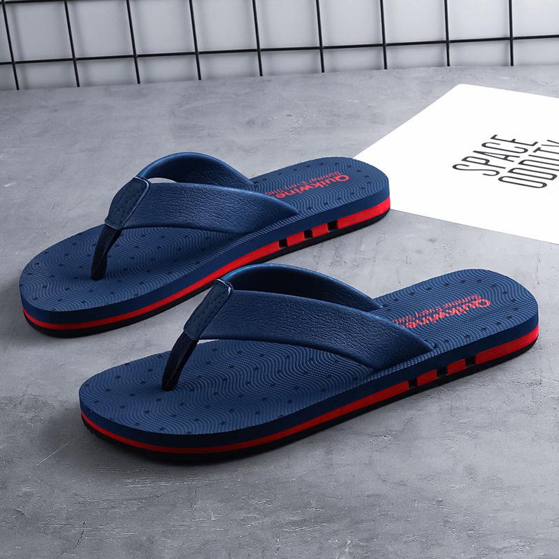 Slippers men's summer fashion wear wild casual pinch flip flops men's trend beach slippers