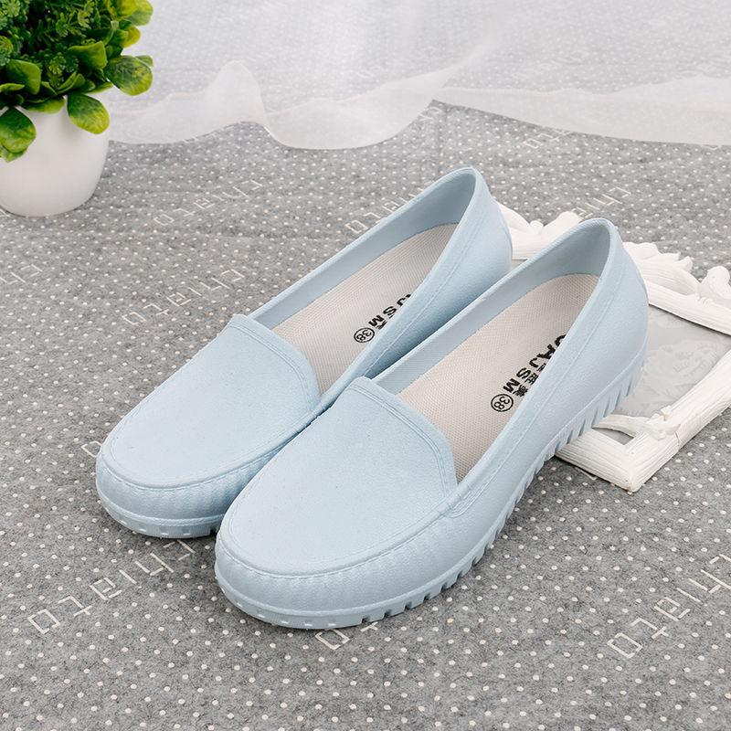 Women's Spring and Autumn Large Size Shoes Female Solid Color Soft Flat Heel Casual Single Shoes