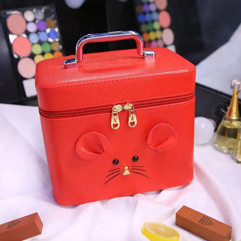 Cosmetic Bag Cute Size Cosmetic Storage Box Portable Portable Cosmetic Case Large Capacity