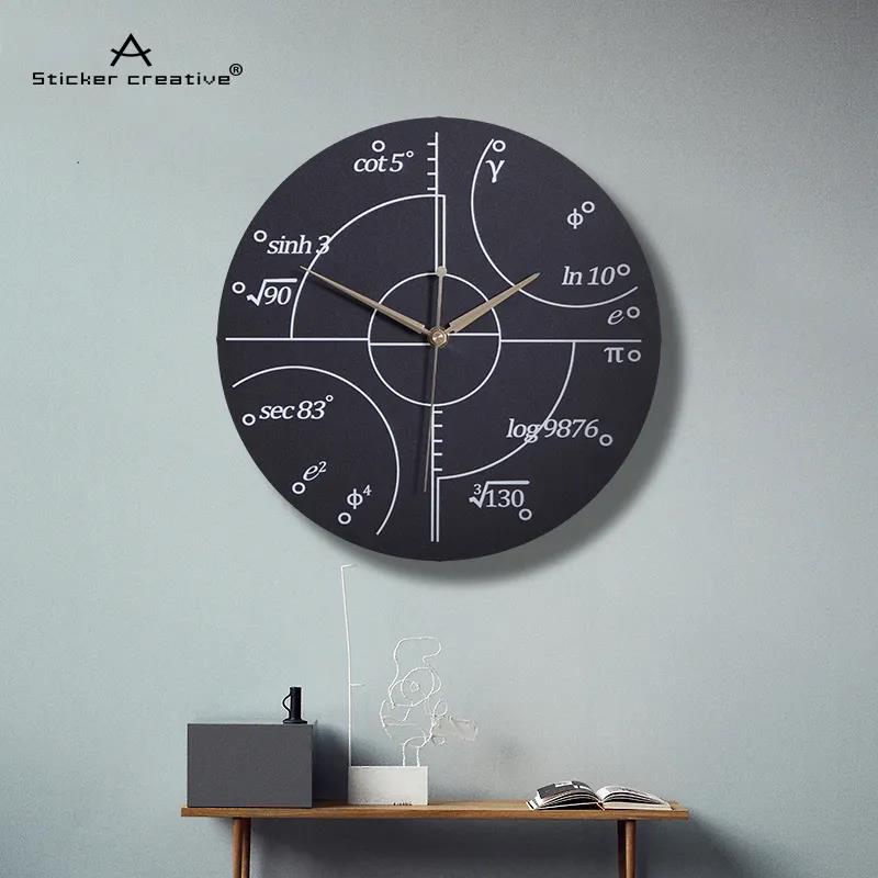 Living Room Creative Wall Clock Function Formula Cartoon Clocks Children's Room Decoration Clock Table