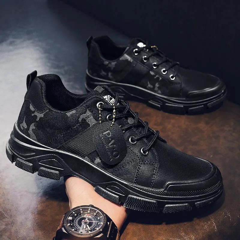 Spring Camouflage Sneakers Men's Trend All-match Casual Canvas Sport Shoes Breathable Non-slip Wear-resistant Sneakers